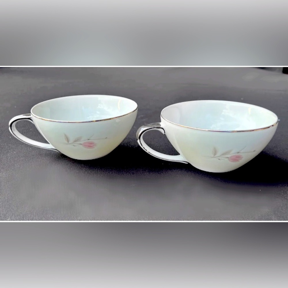 MIKASA My Love #8243 Fine Porcelain China Teacups Coffee cups set of 2.